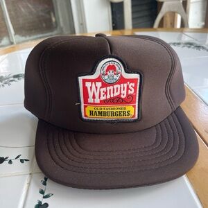Vintage 80s Wendy’s Hamburgers Food Promo SnapBack Trucker Hat